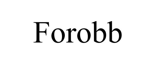 Trademark Logo FOROBB