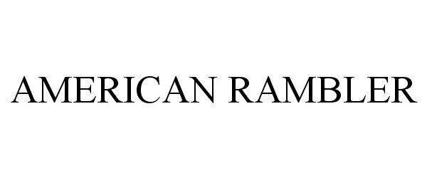  AMERICAN RAMBLER