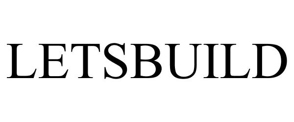 Trademark Logo LETSBUILD
