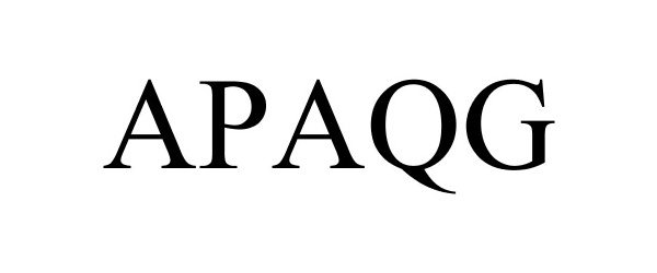 Trademark Logo APAQG