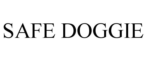 Trademark Logo SAFE DOGGIE