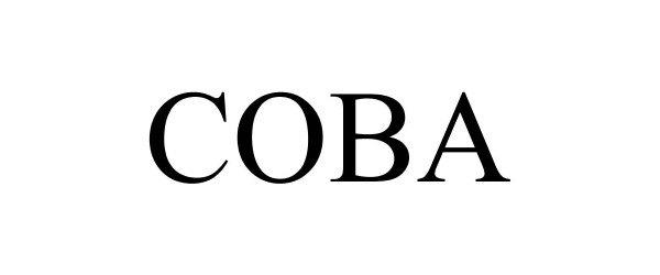 Trademark Logo COBA