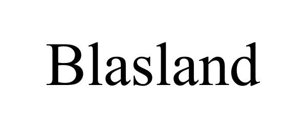 Trademark Logo BLASLAND