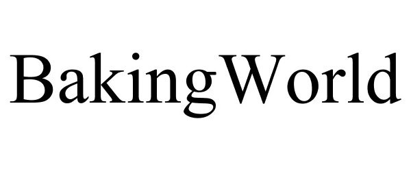 Trademark Logo BAKINGWORLD