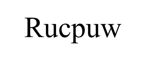 Trademark Logo RUCPUW