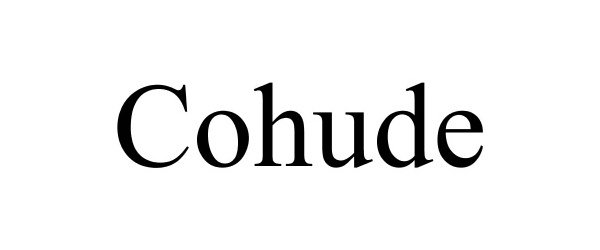Trademark Logo COHUDE