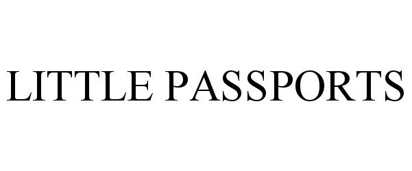 Trademark Logo LITTLE PASSPORTS