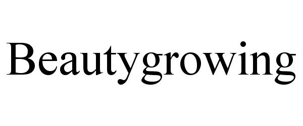 Trademark Logo BEAUTYGROWING