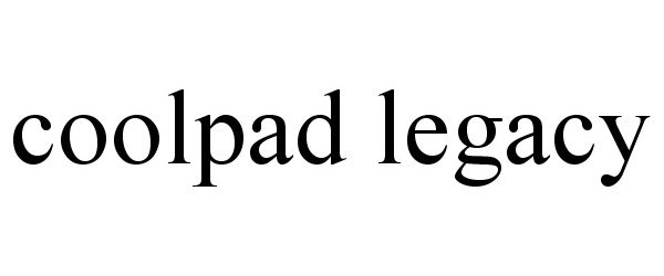 Trademark Logo COOLPAD LEGACY