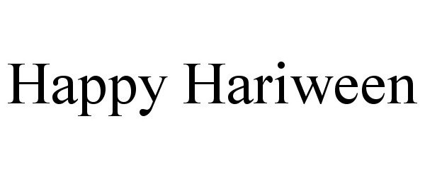 Trademark Logo HAPPY HARIWEEN