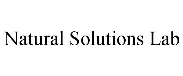  NATURAL SOLUTIONS LAB