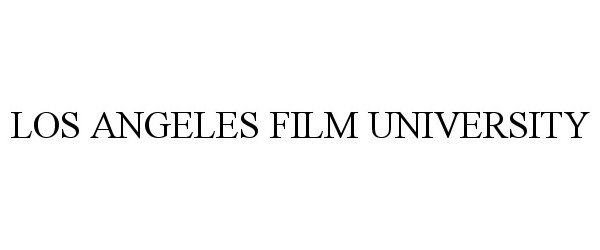 Trademark Logo LOS ANGELES FILM UNIVERSITY