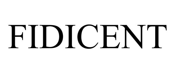 Trademark Logo FIDICENT