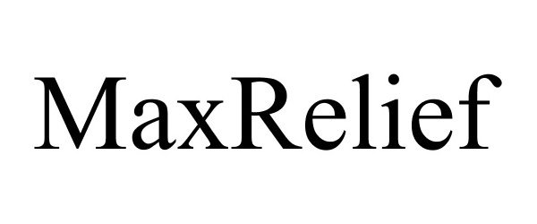 Trademark Logo MAXRELIEF