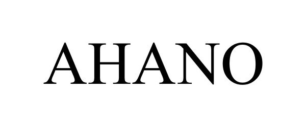 Trademark Logo AHANO