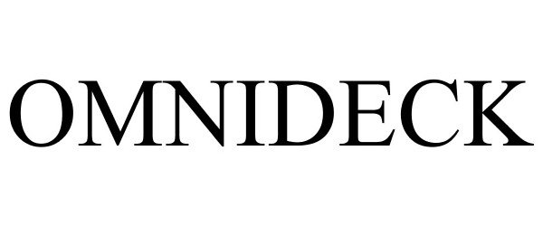 Trademark Logo OMNIDECK