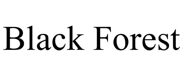 Trademark Logo BLACK FOREST