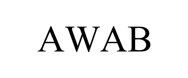 Trademark Logo AWAB