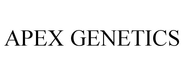 Trademark Logo APEX GENETICS