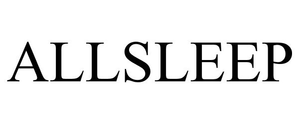 Trademark Logo ALLSLEEP