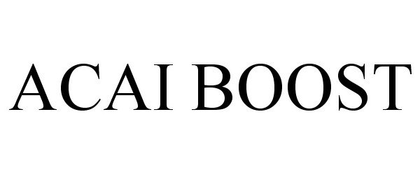 Trademark Logo ACAI BOOST