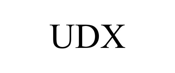 Trademark Logo UDX