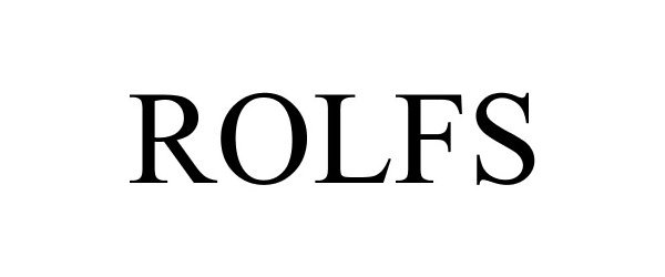 Trademark Logo ROLFS