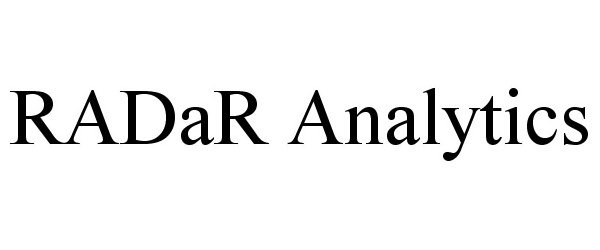  RADAR ANALYTICS