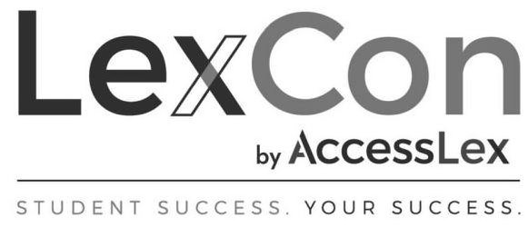  LEXCON BY ACCESSLEX STUDENT SUCCESS. YOUR SUCCESS.