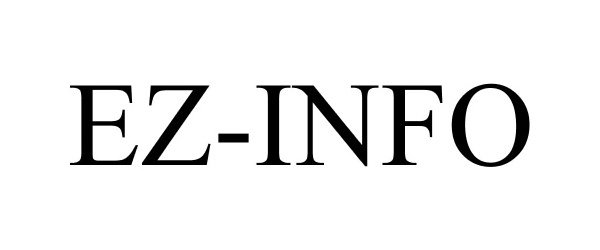 Trademark Logo EZ-INFO