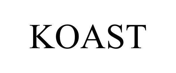 Trademark Logo KOAST