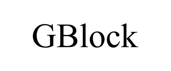 Trademark Logo GBLOCK
