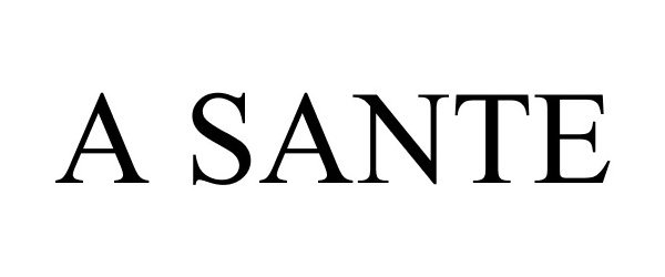 Trademark Logo A SANTE