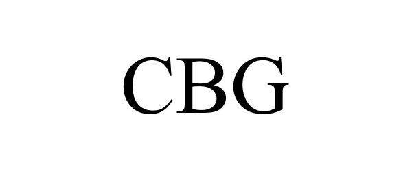 Trademark Logo CBG