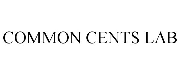 Trademark Logo COMMON CENTS LAB