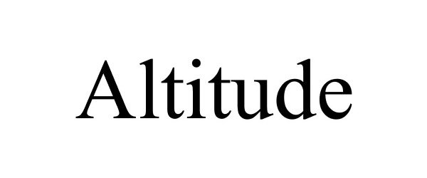 Trademark Logo ALTITUDE