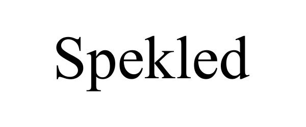 Trademark Logo SPEKLED