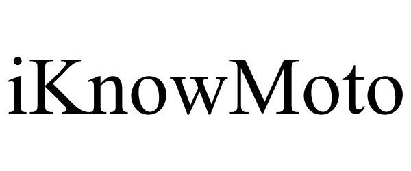 Trademark Logo IKNOWMOTO