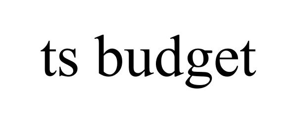 Trademark Logo TS BUDGET