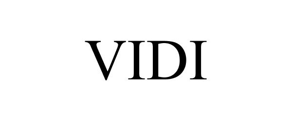 Trademark Logo VIDI