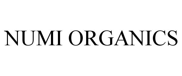 Trademark Logo NUMI ORGANICS