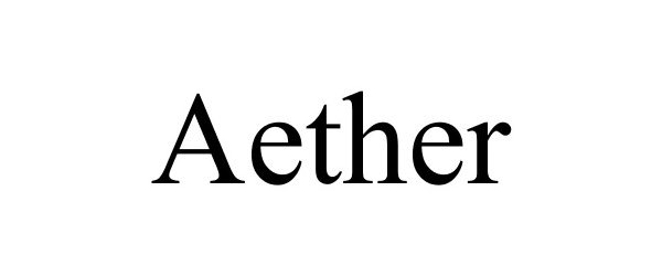 Trademark Logo AETHER