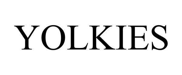 Trademark Logo YOLKIES