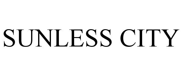 Trademark Logo SUNLESS CITY