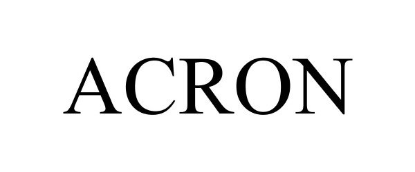 Trademark Logo ACRON