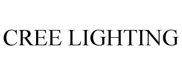 Trademark Logo CREE LIGHTING