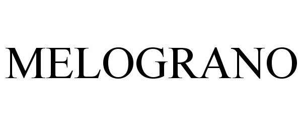 Trademark Logo MELOGRANO