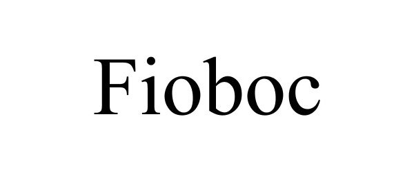 Trademark Logo FIOBOC