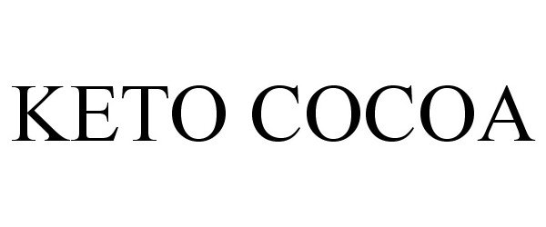 Trademark Logo KETO COCOA
