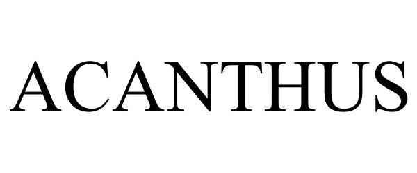 Trademark Logo ACANTHUS
